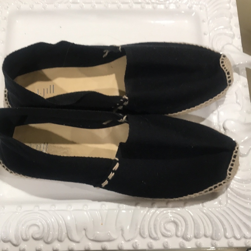 J. Jill Black Canvas Espadrille Flats - Picture 4 of 7